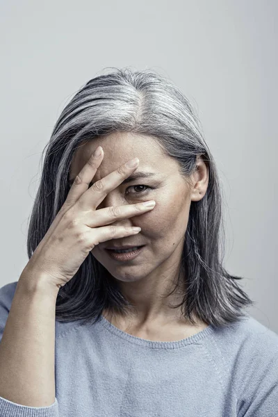 Asiática mujer cerrada-Up Portreit —  Fotos de Stock