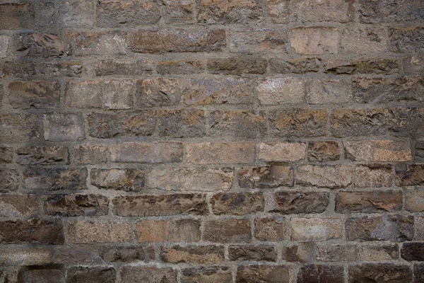 Antique brickwork wall. Masonry of ancient half-destroyed wall. Abstract texture or background — Stock Photo, Image