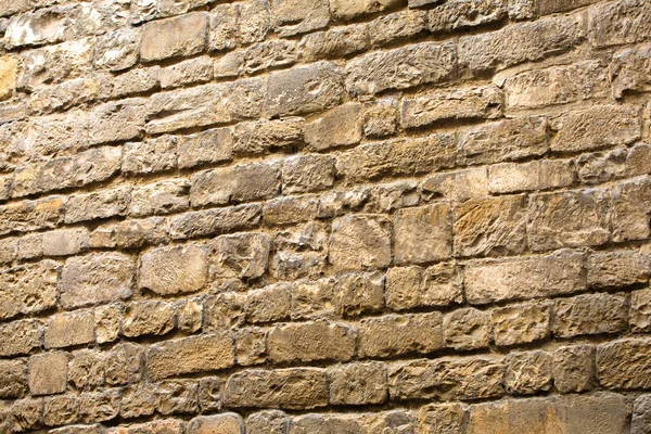 Masonry or brickwork of antique construct. Brick wall of old building. Ancient stone wall texture or background — Stock Photo, Image