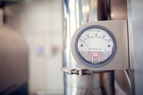 Photo of water meter in workshop — Stock Photo, Image