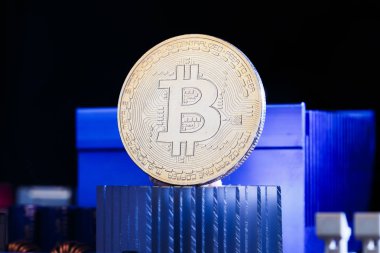 Fotoğraf işlemci sanal para, bitcoin ve