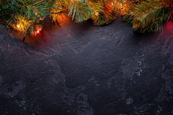 Christmas sten bakgrund med lampor. — Stockfoto