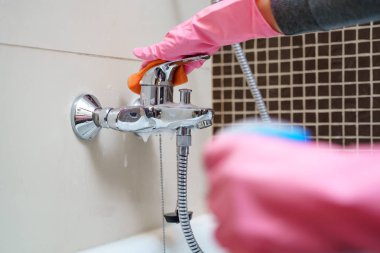 Kadın s El Temizleme Aracısı yıkama küvet bataryası ile lastik eldiven