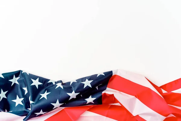 Développer dans le drapeau éolien de l'Amérique — Photo