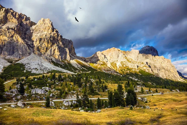 Viajar Para Dolomitas Outono Itália — Fotografia de Stock