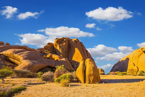 Massicci Affioramenti Granito Spitzkoppe Namibia — Foto Stock