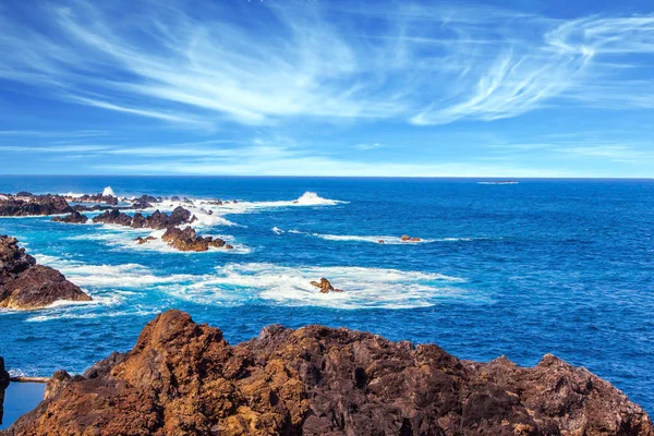 Egzotik Ekolojik Turizm Kavramı Sihirli Seyahat Madeira Volkanik Ada Pitoresk — Stok fotoğraf