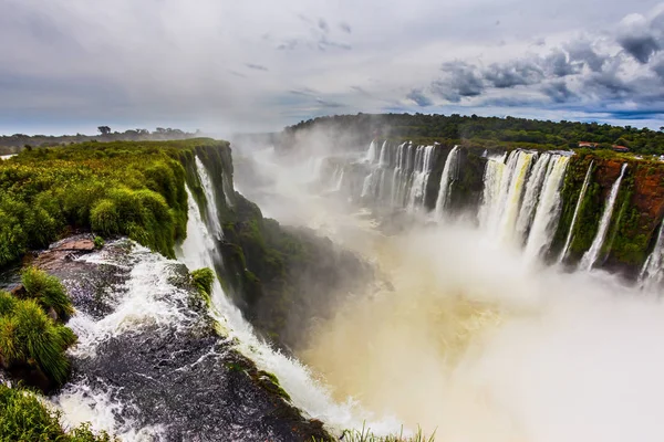 The Devil\'s throat /Garganta del Diablo/. The most full-flowing waterfall in the world on the Parana River. Concept of extreme and active tourism