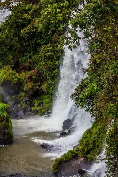 Fairy Waterfalls Iguazu Falls Scenic Basaltic Rock Formations Form Famous — Stock Photo, Image