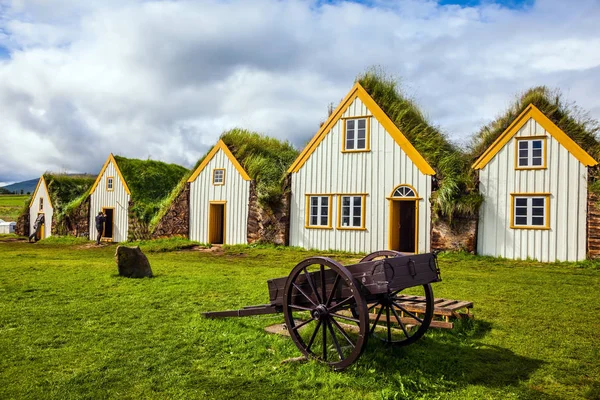 Ethnographic Museum Estate Glaumbaer Iceland Picturesque Village Old Houses Covered Stock Image