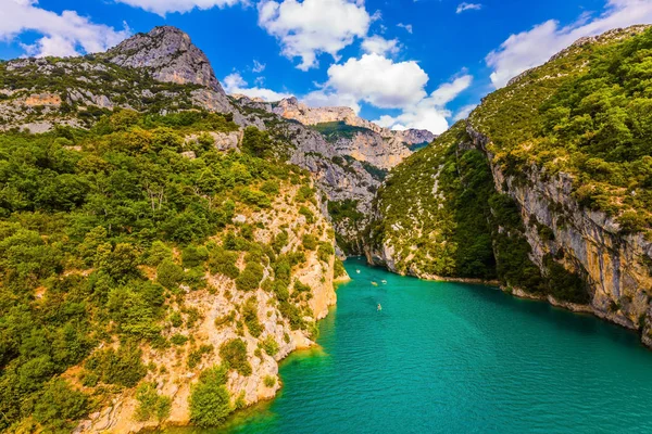 Provence Alps Uma Viagem Fascinante Longo Rio Montanha Rio Verdon — Fotografia de Stock