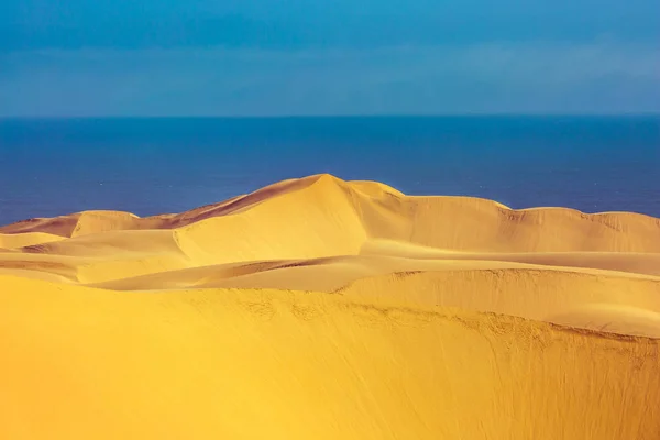 Огромные Песчаные Дюны Побережье Океана Атлантическое Побережье Намибии Южная Африка — стоковое фото