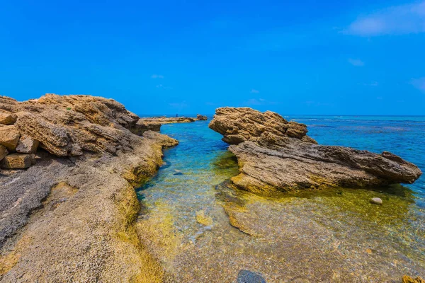 Antik Caesarea Kalıntıları Bahar Günü Srail — Stok fotoğraf