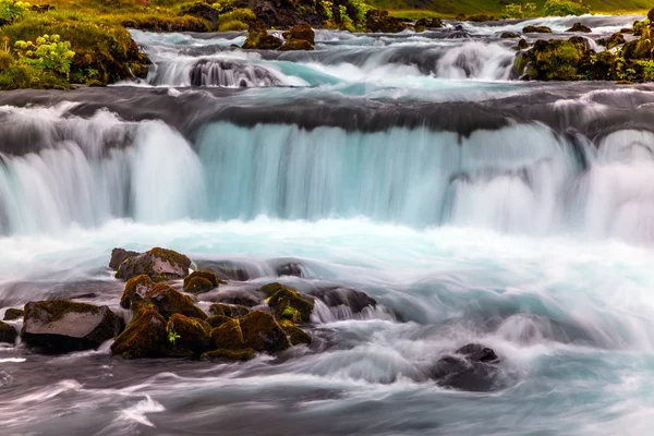 Cascata Bollente Cascata Islanda — Foto Stock