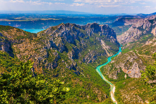 Fascinating journey through mountain Provence. Magnificent French Alps.