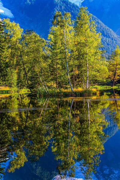 Pittoreske Park Mountain Resort Van Chamonix Aan Voet Van Mont — Stockfoto