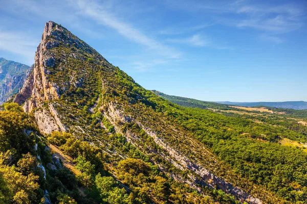 Pintoresco Acantilado Los Alpes Franceses Fascinante Viaje Cañón Más Hermoso —  Fotos de Stock