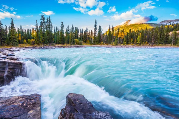 Wasserfall Von Athabasca Kanada — Stockfoto