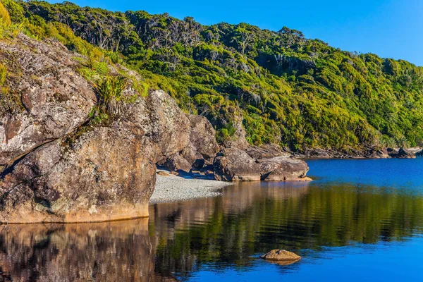 Utazás Föld Festői Strandon Festői Partján Zéland Déli Szigetén Fotó — Stock Fotó