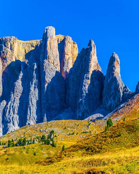 Rota Mais Bonita Das Dolomitas Italianas Alpes Calcário Sul Majestosas — Fotografia de Stock