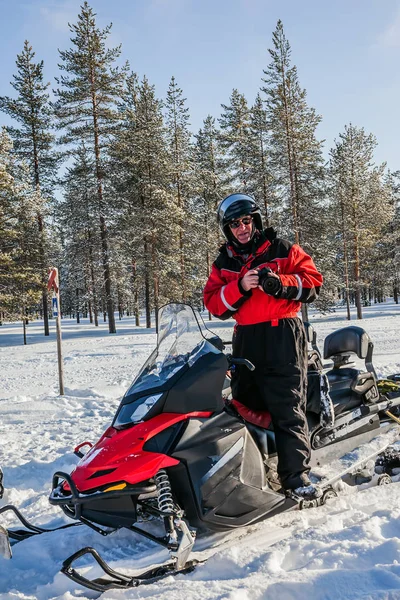 Reizen Naar Finland Het Sprookje Van Winter Een Zonnige Frosty — Stockfoto