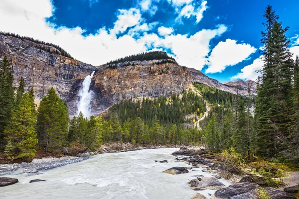 Autumn Day Yoho National Park Rocky Mountains Canada Tremendous Falls — Stock Photo, Image