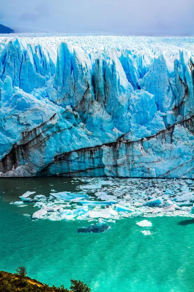 Patagonské Provincie Santa Cruz Jezera Argentino Povrchu Ledovce Perito Moreno — Stock fotografie