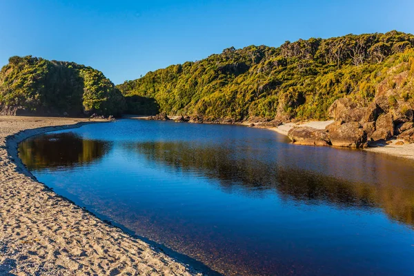 Picturesque Pond Beach Picturesque Coast South Island New Zealand Journey — Stock Photo, Image