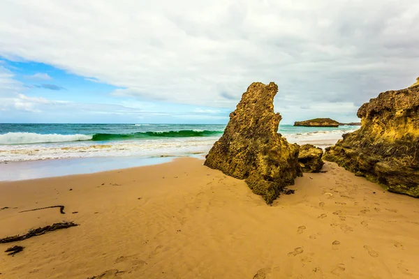 Great Ocean Road Australii Malownicze Piaszczyste Plaże Klify Wybrzeża Pacyfiku — Zdjęcie stockowe