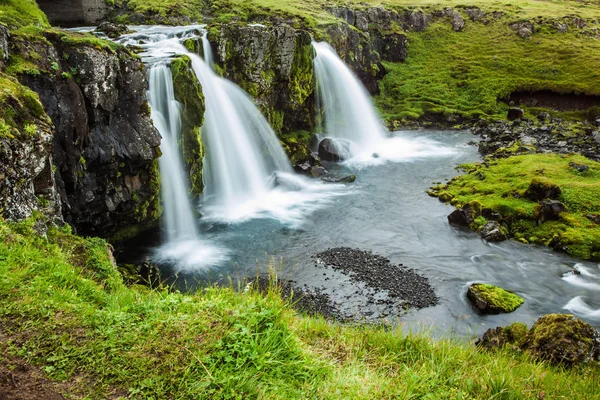 Waterfall Kirkjoufellfoss — Stock Photo, Image