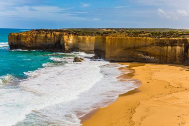 Okyanus fiyortmuhteşem plaj 