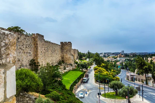 Каменные стены Иерусалима — стоковое фото
