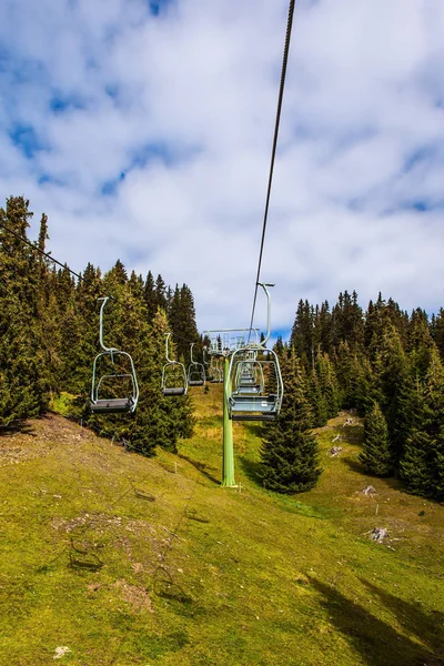 Ski Lift για σκιέρ σε Alpe di Siusi — Φωτογραφία Αρχείου