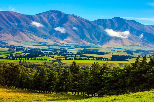 Vallée Pittoresque Entre Hautes Montagnes Fabuleusement Belle Nouvelle Zélande Voyage — Photo