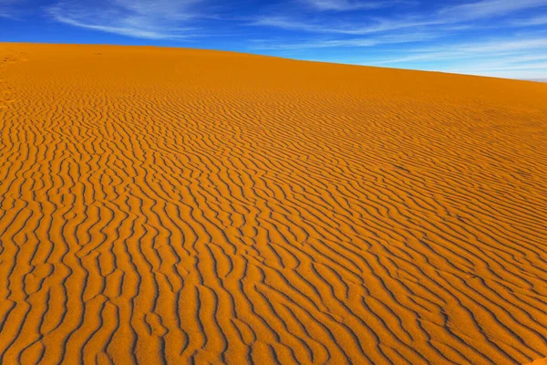 Mesquite Flat Sand Dunes Калифорния Сша Легкие Песчаные Волны Ветра — стоковое фото