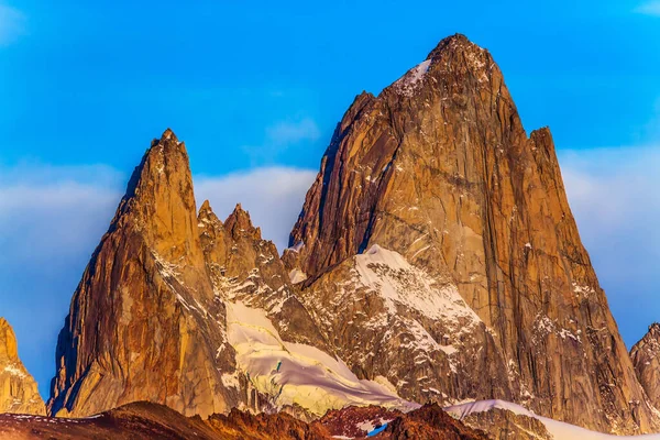 Fitzroi Chaltel Mountain Peak Patagonia Border Area Chile Argentina Magnificent — Stock Photo, Image