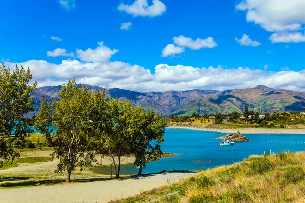 Most Beautiful Lake Wanaka New Zealand South Island Turquoise Deep — Stock Photo, Image