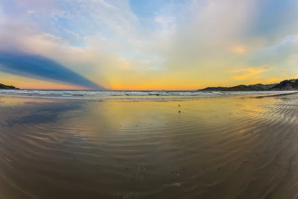 Arte Fotografia Artística Pôr Sol Sobre Oceano Crepúsculo Noite Praia — Fotografia de Stock