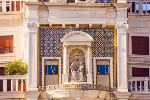 Bohatě Zdobená Fasáda Katedrály San Marco Katedrála Architektonické Mistrovské Dílo — Stock fotografie