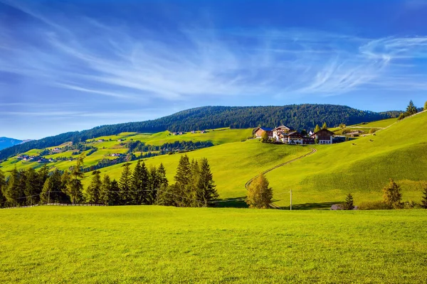 Italia Tirol Pueblo Más Hermoso Del Mundo Santa Maddalena Pintoresco — Foto de Stock