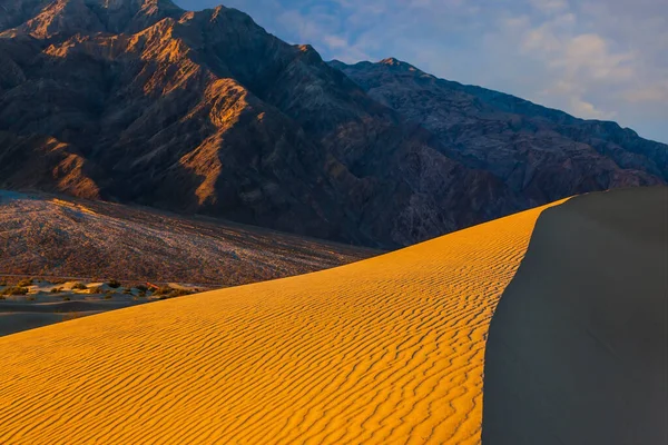 Mesquite Flat Sand Dunes Malebnou Součástí Death Valley Kalifornii Usa — Stock fotografie