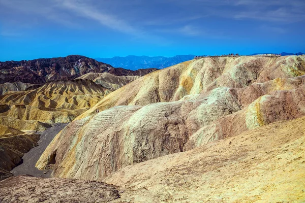 Magnífico Paisaje Atardecer Multicolor Desierto Fondo Seco Del Lago Valle —  Fotos de Stock