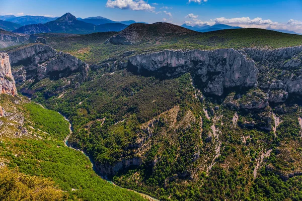 Provence Bölgesi Alpes Fransa Avrupa Nın Güzel Kanyonu Verdon Yapılan — Stok fotoğraf