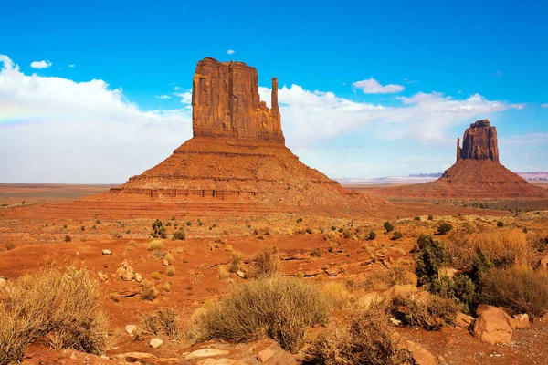 Enormes Masas Arenisca Roja Valores Atípicos Reserva India Navajo Estados —  Fotos de Stock