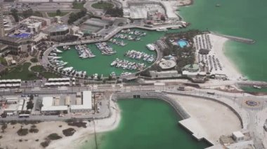 Abu Dabi stok görüntüleri video güzel Üstten Görünüm
