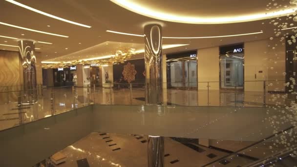 İç Jumeirah Hotel Abu Dhabi stok görüntüleri video Etihad kuleleri içinde — Stok video