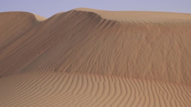 Beautiful Rub al Khali desert at sunrise stock footage video — Stock Video