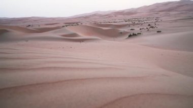 Gün batımı Birleşik Arap Emirlikleri Stok görüntüleri video güzel Rub al hali çöl