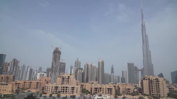 Burj Khalifa o świcie Stockowy wideo — Wideo stockowe
