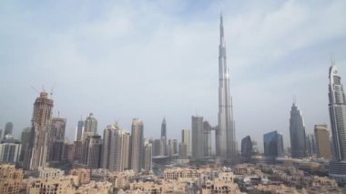 Uluslararası Dubai Kongre ve Sergi Sarayı, şafak Stok görüntüleri video